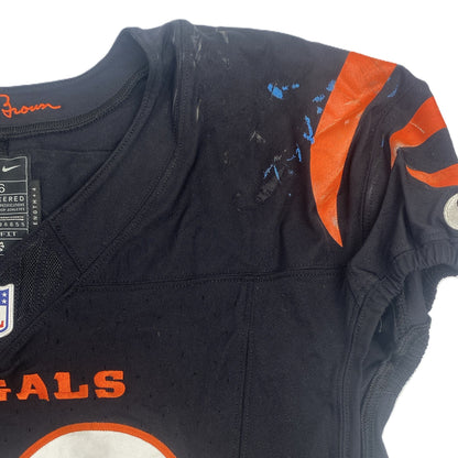 Kris Jenkins Jr. GAME WORN 10/05/25 💪 Cincinnati Bengals 🐅 Nike NFL Jersey vs Detroit Lions inc. COA 🛡️