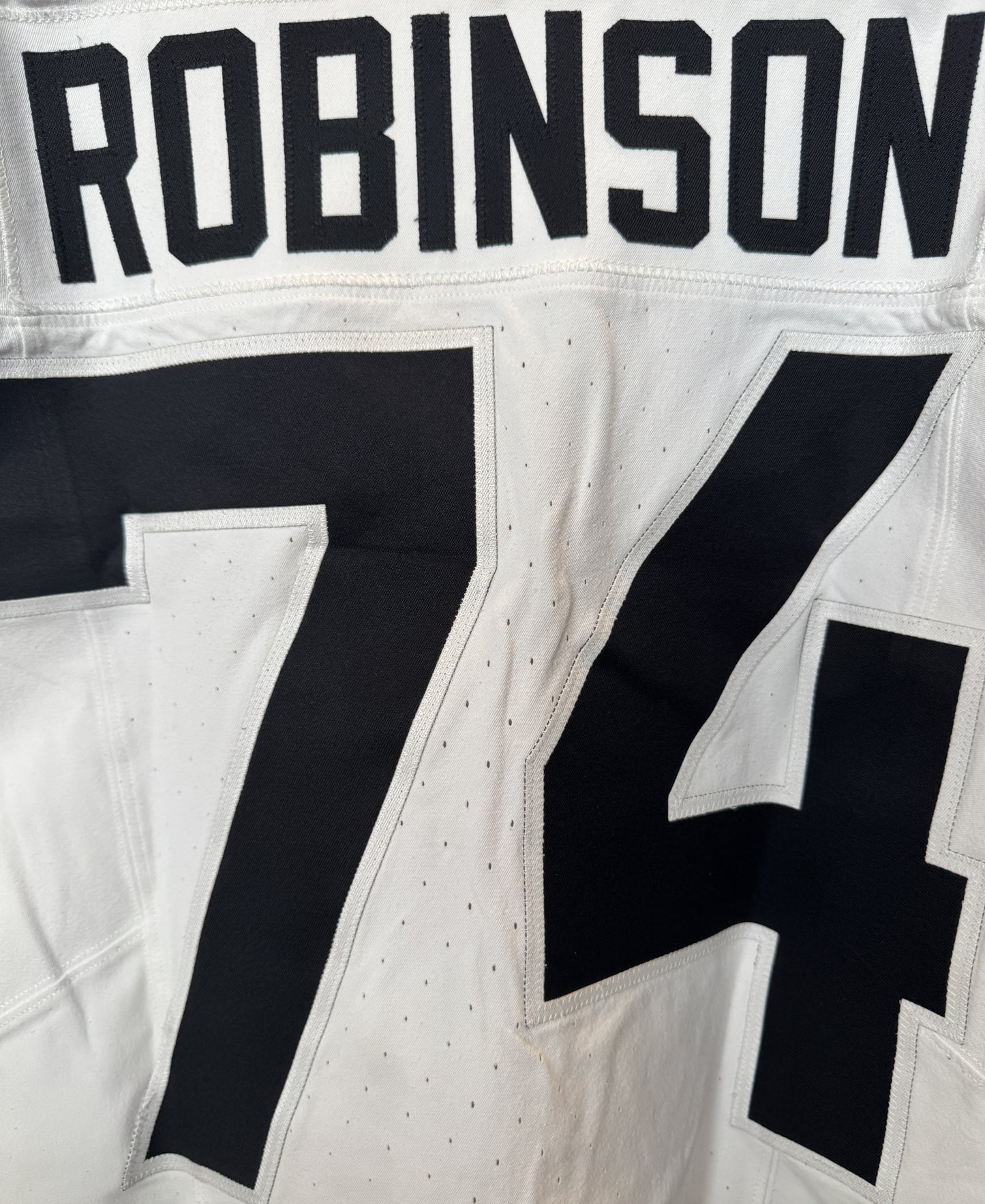 Cam Robinson GAME USED 💪 10/13/24 Jacksonville Jaguars 🐆 Nike NFL Jersey 👕 Inc. PSA COA 🛡️ vs. Chicago Bears (NFL London Game) 🌍
