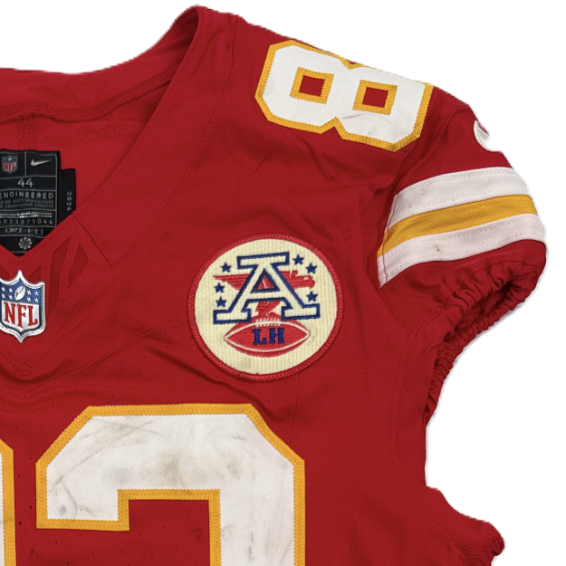 Noah Gray GAME WORN 💪 09/28/25 Kansas City Chiefs Nike NFL Jersey🎽vs. Baltimore Ravens - COA included 🛡️