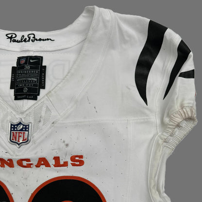 DJ Turner II GAME WORN 10/16/25 💪 Cincinnati Bengals 🐅 Nike NFL Jersey 👕vs Pittsburgh Steelers inc. COA 🛡️