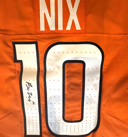 BO NIX Hand Signed ✍️ Denver Broncos Nike AUTHENTIC NFL Jersey Inc. PSA COA 🛡️