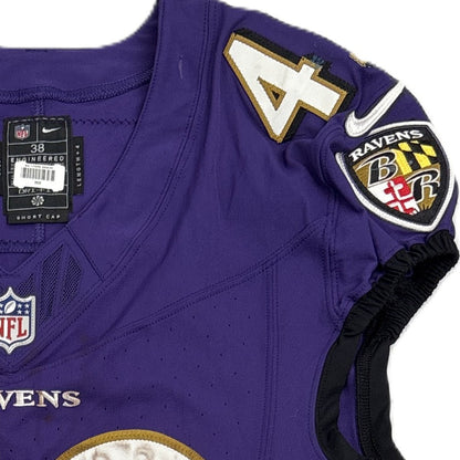 Justice Hill GAME-WORN💪10/12/25 On-Field Baltimore Ravens💜Jersey vs.Los Angeles Rams🐏