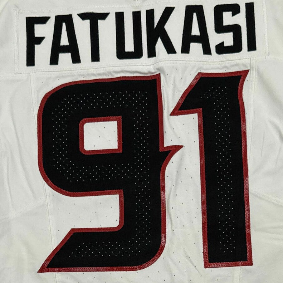 Foley Fatukasi GAME WORN 🔥 Houston Texans Nike NFL Jersey 👕vs Jaguars Inc. COA