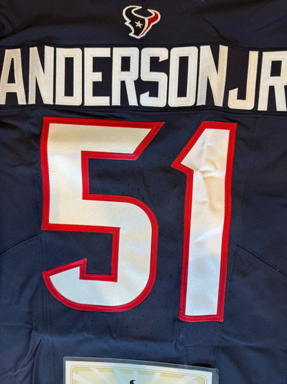 Will Anderson Jr TEAM ISSUED 💪 Houston Texans Nike NFL Jersey 👕 Includes COA 🛡️💯