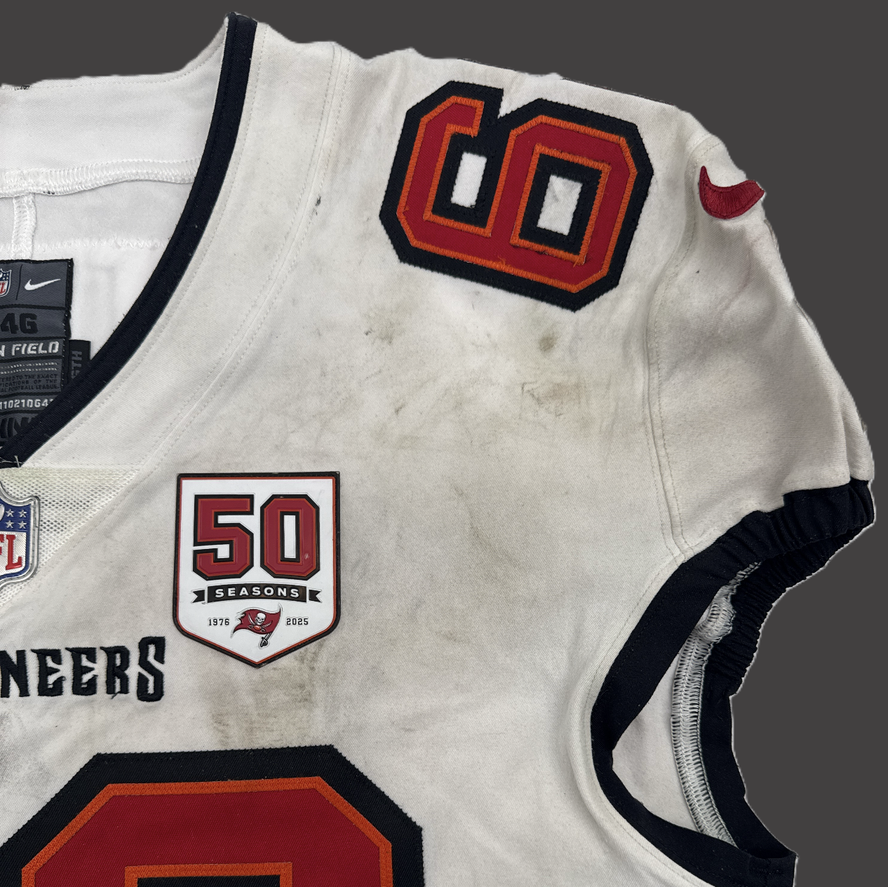 Graham Barton GAME-WORN💪09/23/25 Buccaneers On-Field NFL Jersey👕vs.Eagles🦅