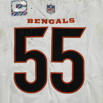 Logan Wilson GAME WORN/USED 10/12/25 💪 Cincinnati Bengals 🐅 Nike NFL Jersey vs Packers inc. COA 🛡️