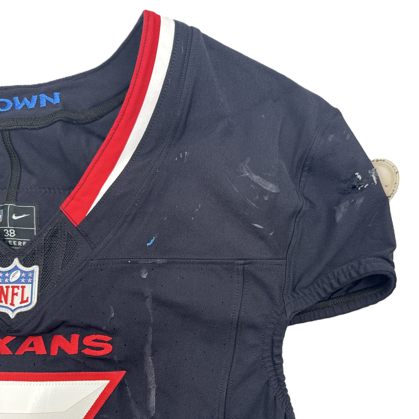 Jalen Pitre GAME USED 💪 09/07/2025 Houston Texans Nike NFL Jersey 🎽 vs. Los Angeles Rams 🐏 Inc.COA 🛡️