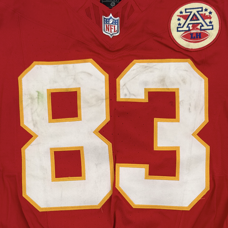 Noah Gray GAME WORN 💪 09/28/25 Kansas City Chiefs Nike NFL Jersey🎽vs. Baltimore Ravens - COA included 🛡️