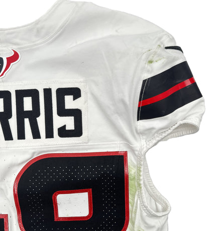 Christian Harris Playoff GAME WORN 💪 01/18/2024 Houston Texans Nike NFL Jersey 🎽 vs. Kansas City Chiefs