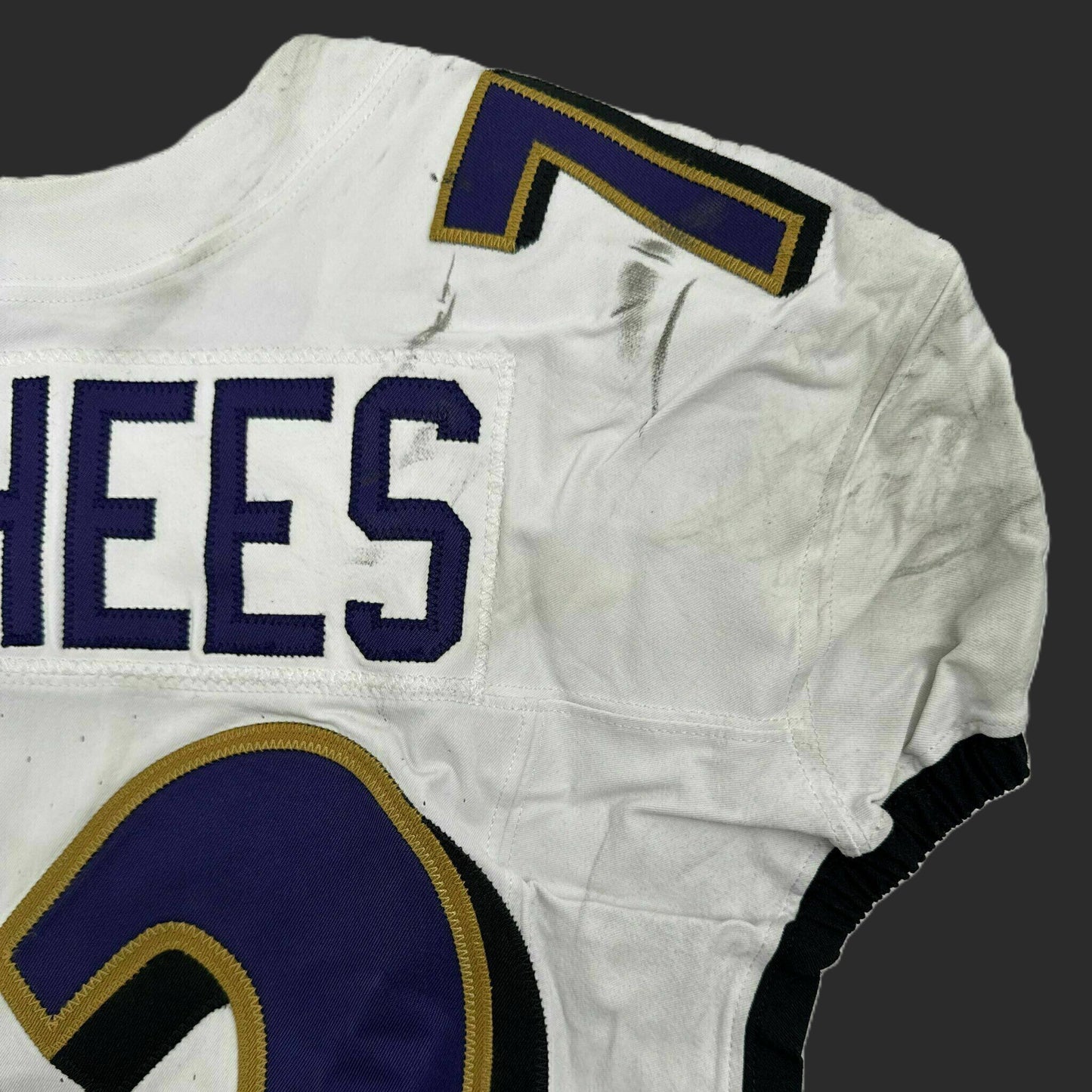 Andrew Vorhees GAME-WORN 💪 11/09/25 Baltimore Ravens 💜 NFL Jersey WIN vs Minnesota Vikings  Also Includes Certificate of Authenticity