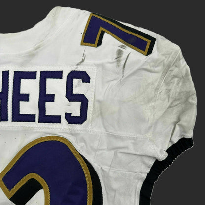 Andrew Vorhees GAME-WORN 💪 11/09/25 Baltimore Ravens 💜 NFL Jersey WIN vs Minnesota Vikings  Also Includes Certificate of Authenticity