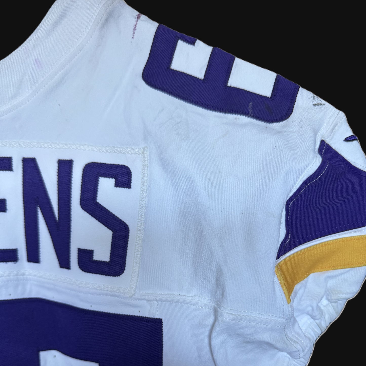 Michael Jurgens GAME WORN 💪 09/28/25 Minnesota Vikings 💜 vs Pittsburgh Steelers NFL Jersey Also includes PSA Authentication