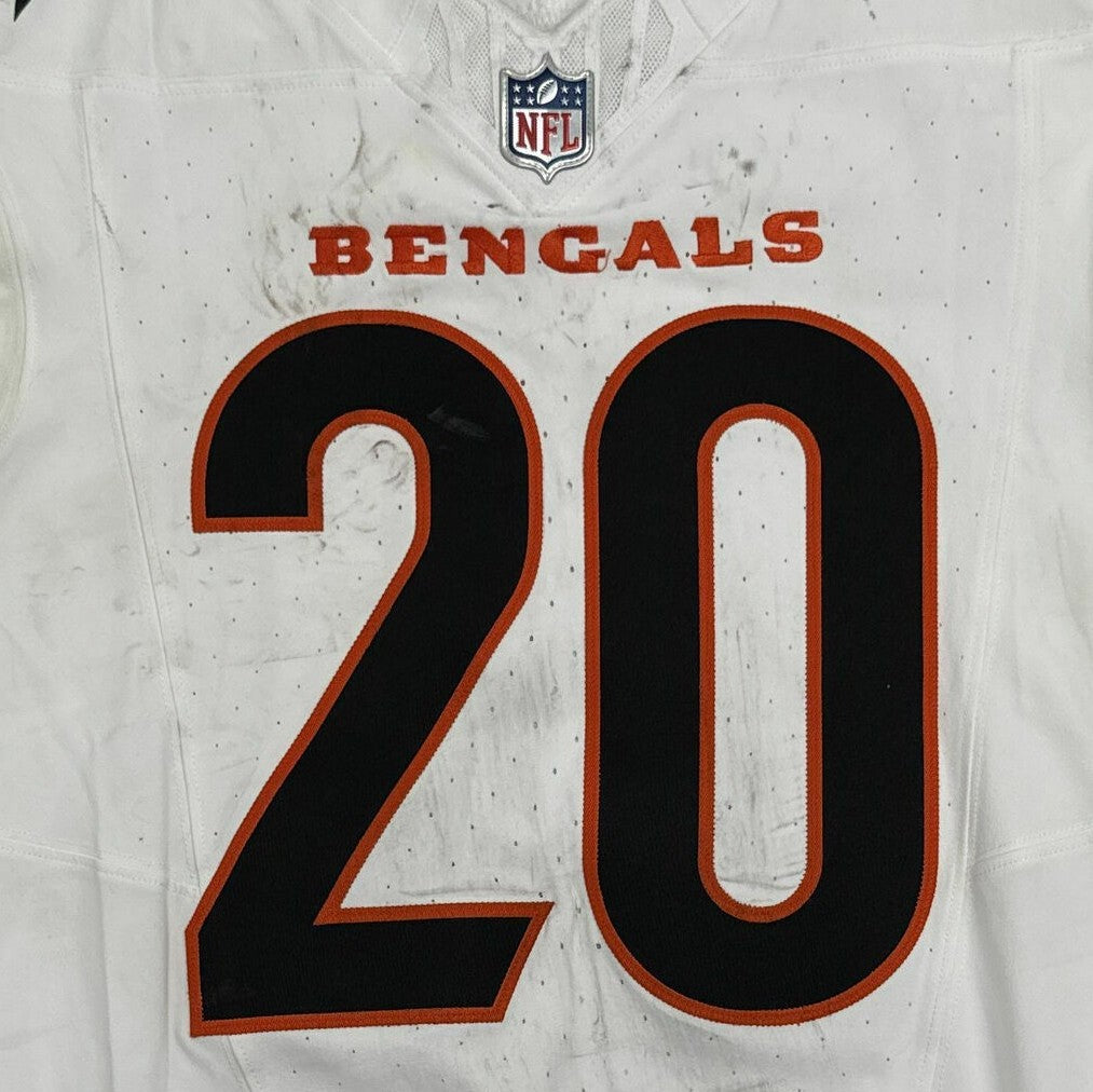 DJ Turner II GAME WORN 10/16/25 💪 Cincinnati Bengals 🐅 Nike NFL Jersey 👕vs Pittsburgh Steelers inc. COA 🛡️