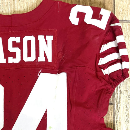 Jordan Mason GAME WORN 10/20/24 PHOTO MATCHED 📸 San Francisco 49ers NFL Jersey 👕 vs Kansas City Chiefs Also includes PSA COA 🛡️