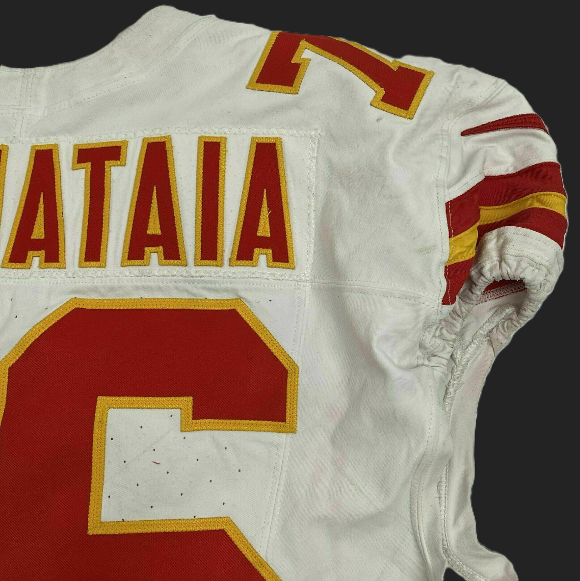 Kingsley Suamataia GAME-USED💪 11/02/25 Kansas City Chiefs NFL Jersey🎽vs. Bills inc. COA 🛡️