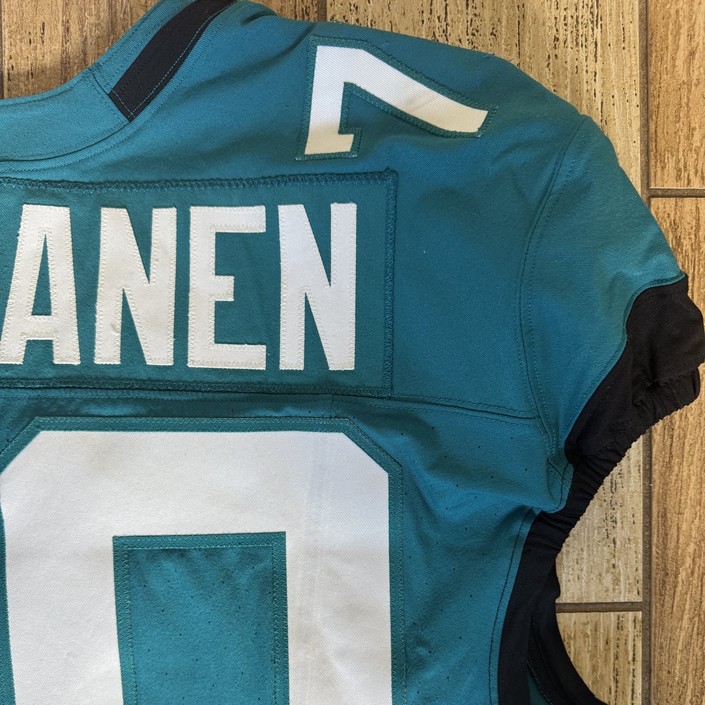 Cole Van Lanen GAME WORN 💪 10/19/25 Jacksonville Jaguars 🐆NFL Jersey 👕vs Los Angeles Rams Also Includes PSA Certificate of Authenticity 🛡️