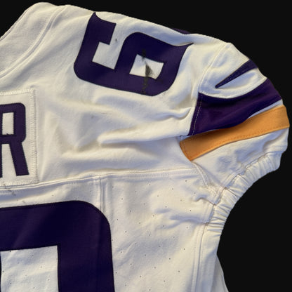 Joe Huber GAME WORN 💪 09/28/25 Minnesota Vikings vs Pittsburgh Steelers Nike NFL Jersey Also includes PSA Authentication