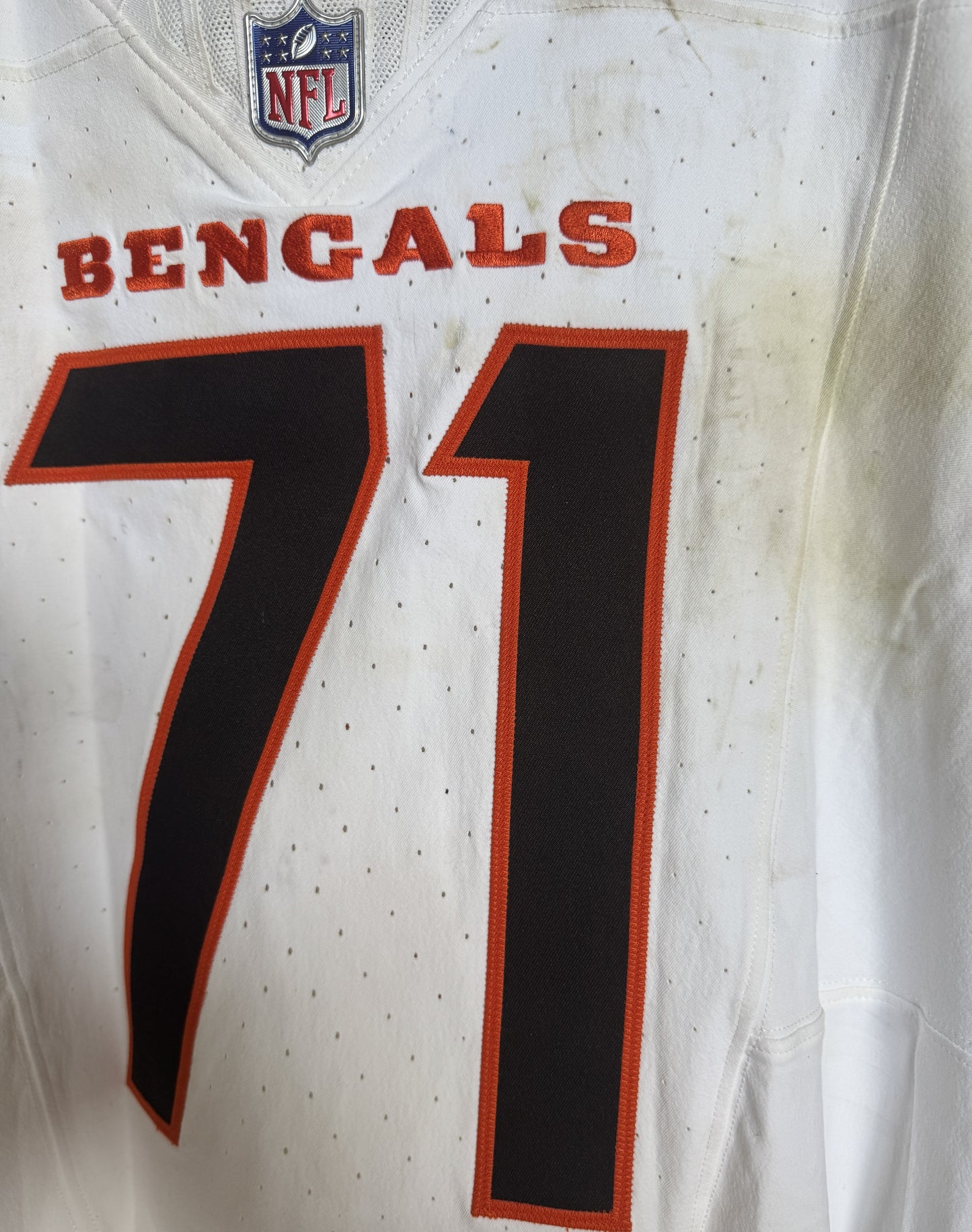 Amarius Mims GAME-WORN 09/29/25💪Cincinnati Bengals🐅NFL Jersey vs. Denver Broncos🐎