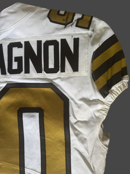 Tanoh Kpassagnon GAME WORN 💪 10/02/22 New Orleans Saints ⚜️ Nike NFL Jersey 🎽 vs. Minnesota Vikings - PSA Authenticated 🛡️