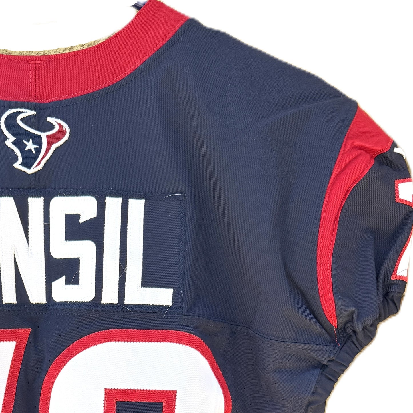 Laremy Tunsil GAME WORN 💪 10/15/2023 PHOTO MATCHED 📸 Houston Texans Nike NFL Jersey🎽 vs. New Orleans Saints (Crucial Catch Game)