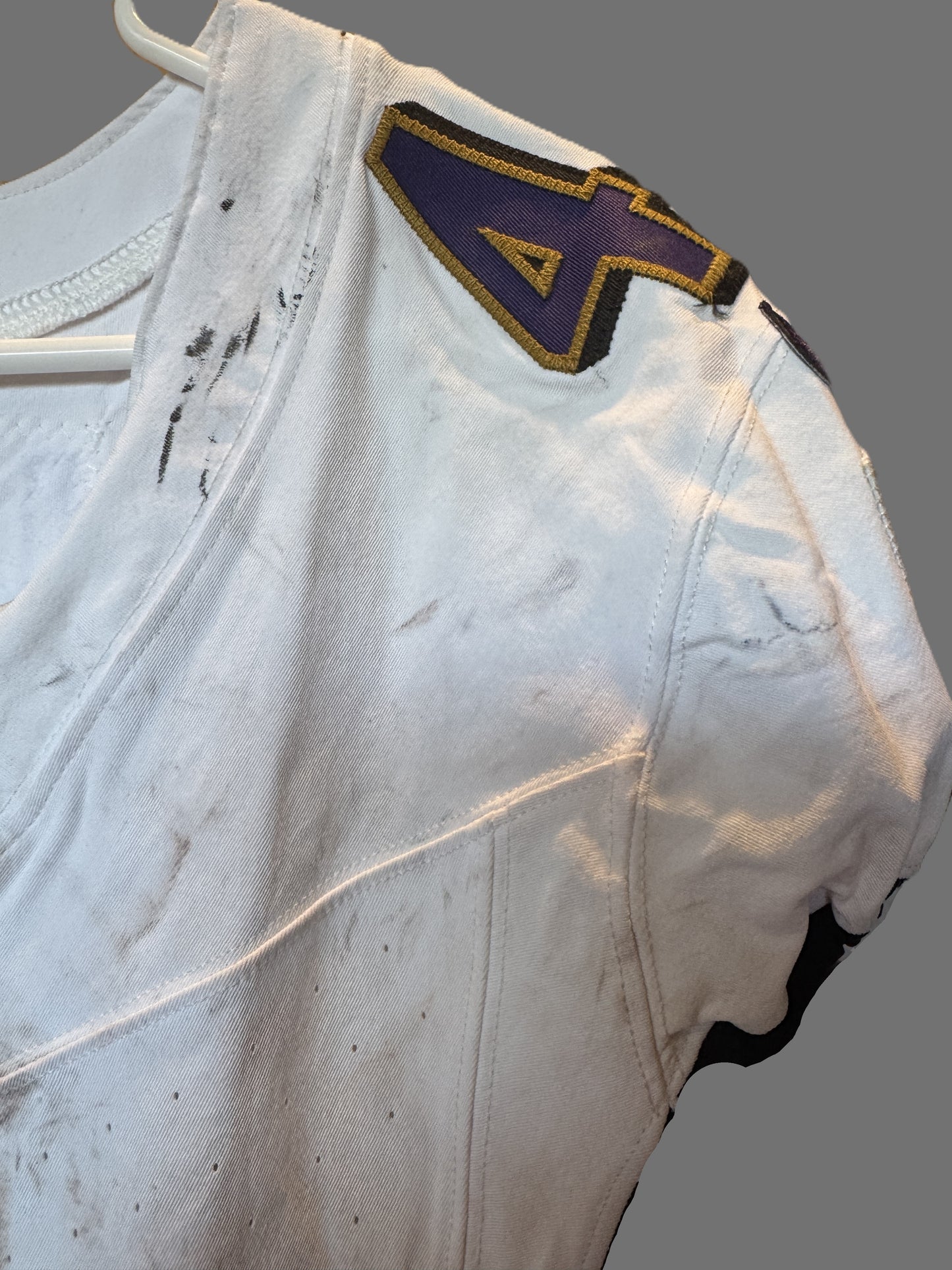 Justice Hill GAME-WORN💪10/06/24 PHOTO-MATCHED📸Baltimore Ravens💜NFL Jersey vs. Bengals
