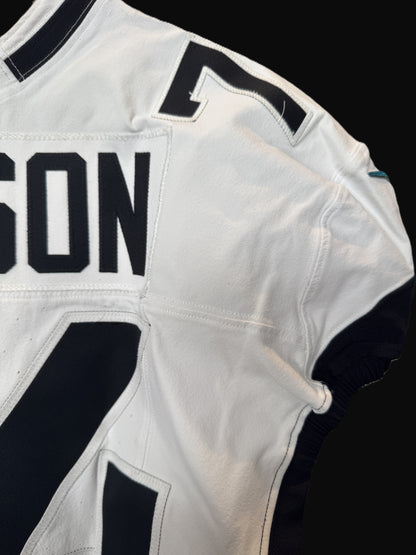 Cam Robinson GAME USED 💪 10/13/24 Jacksonville Jaguars 🐆 Nike NFL Jersey 👕 Inc. PSA COA 🛡️ vs. Chicago Bears (NFL London Game) 🌍