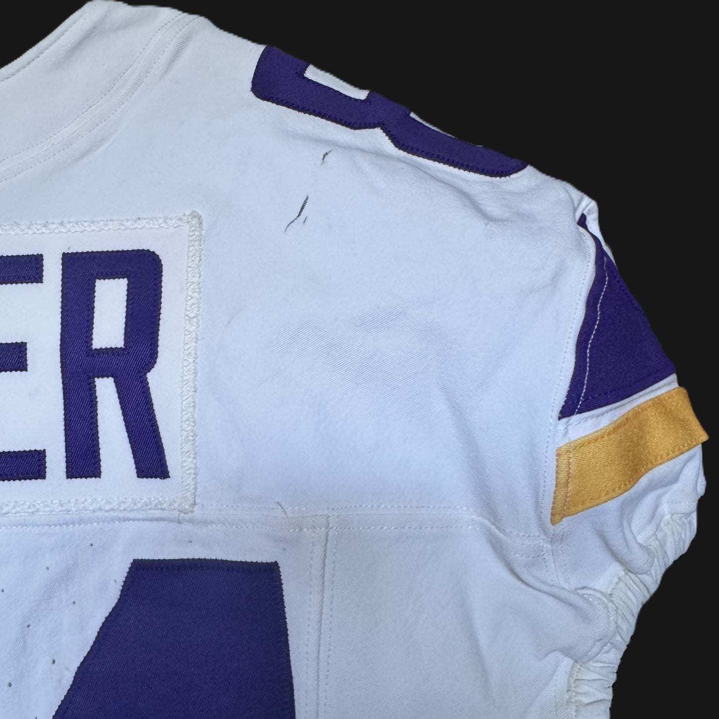 Josh Oliver GAME WORN 💪 09/28/25 PHOTO MATCHED  📸 Minnesota Vikings vs Pittsburgh Steelers NFL Jersey Also includes PSA Authentication