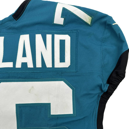 Ezra Cleveland GAME WORN 09-28-25 Jacksonville Jaguars Nike NFL Jersey vs. San Francisco 49ers Also includes COA 🛡️