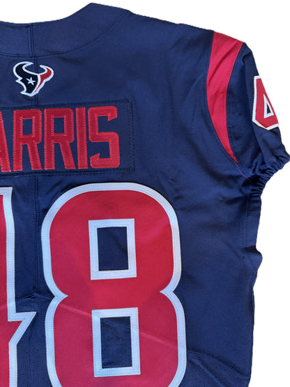 Christian Harris TEAM-ISSUED 💪 Color Rush 🎨 Houston Texans NFL Jersey 👕 Also Inc. COA🛡️