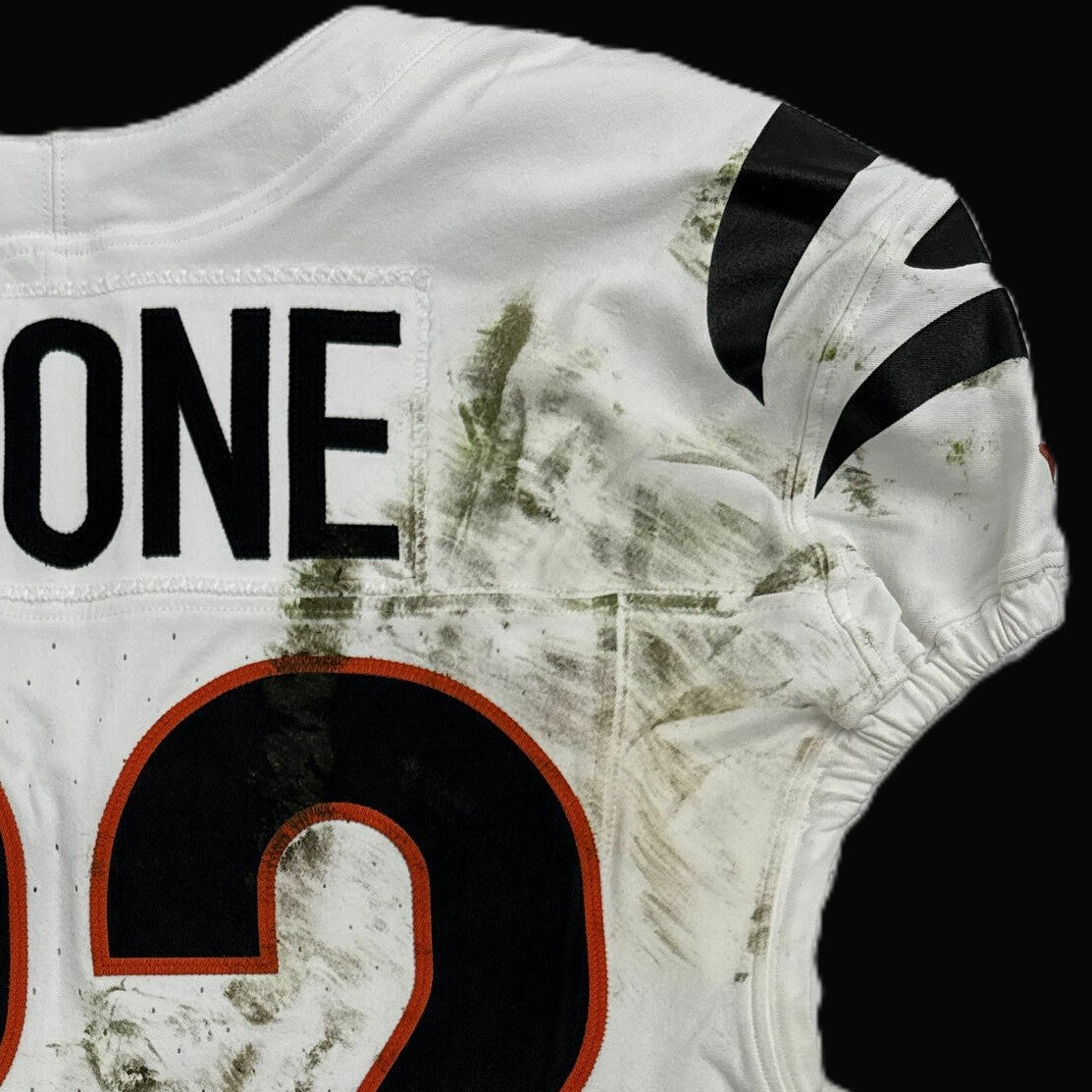 Geno Stone GAME WORN 10/12/25 💪 Cincinnati Bengals 🐅 Nike NFL Jersey 👕 vs Green Bay Packers inc. COA 🛡️