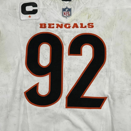 B.J. Hill GAME WORN 💪 10/16/25 Cincinnati Bengals Nike NFL Jersey vs. Steelers inc. COA 🛡️