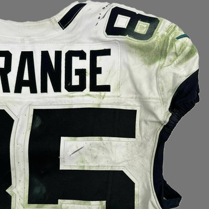 Brenton Strange GAME WORN 11/23/25 Jacksonville Jaguars 🐆 NFL Jersey vs Arizona Cardinals Also Includes Certificate of Authenticity