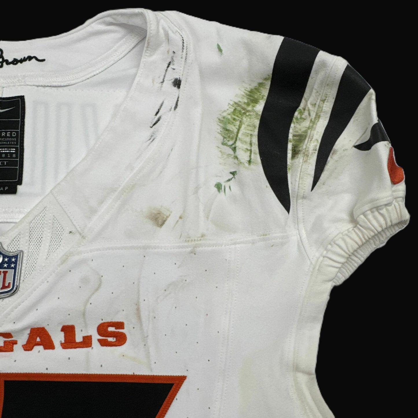 Logan Wilson GAME WORN/USED 10/12/25 💪 Cincinnati Bengals 🐅 Nike NFL Jersey vs Packers inc. COA 🛡️