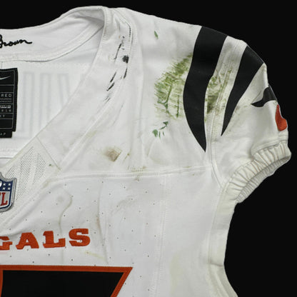 Logan Wilson GAME WORN/USED 10/12/25 💪 Cincinnati Bengals 🐅 Nike NFL Jersey vs Packers inc. COA 🛡️