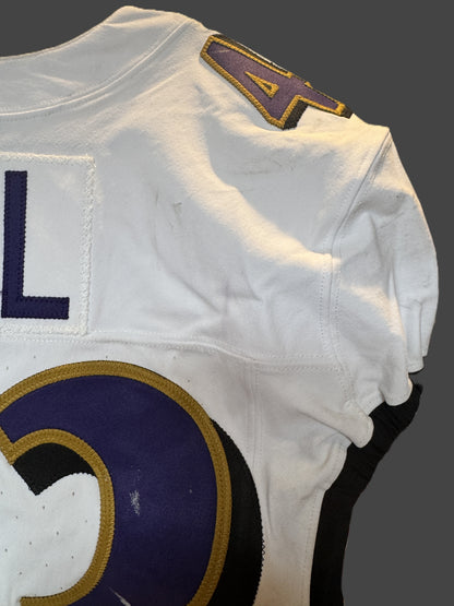 Justice Hill GAME-WORN💪09/07/25 Baltimore Ravens💜NFL Jersey vs.Bills includes COA