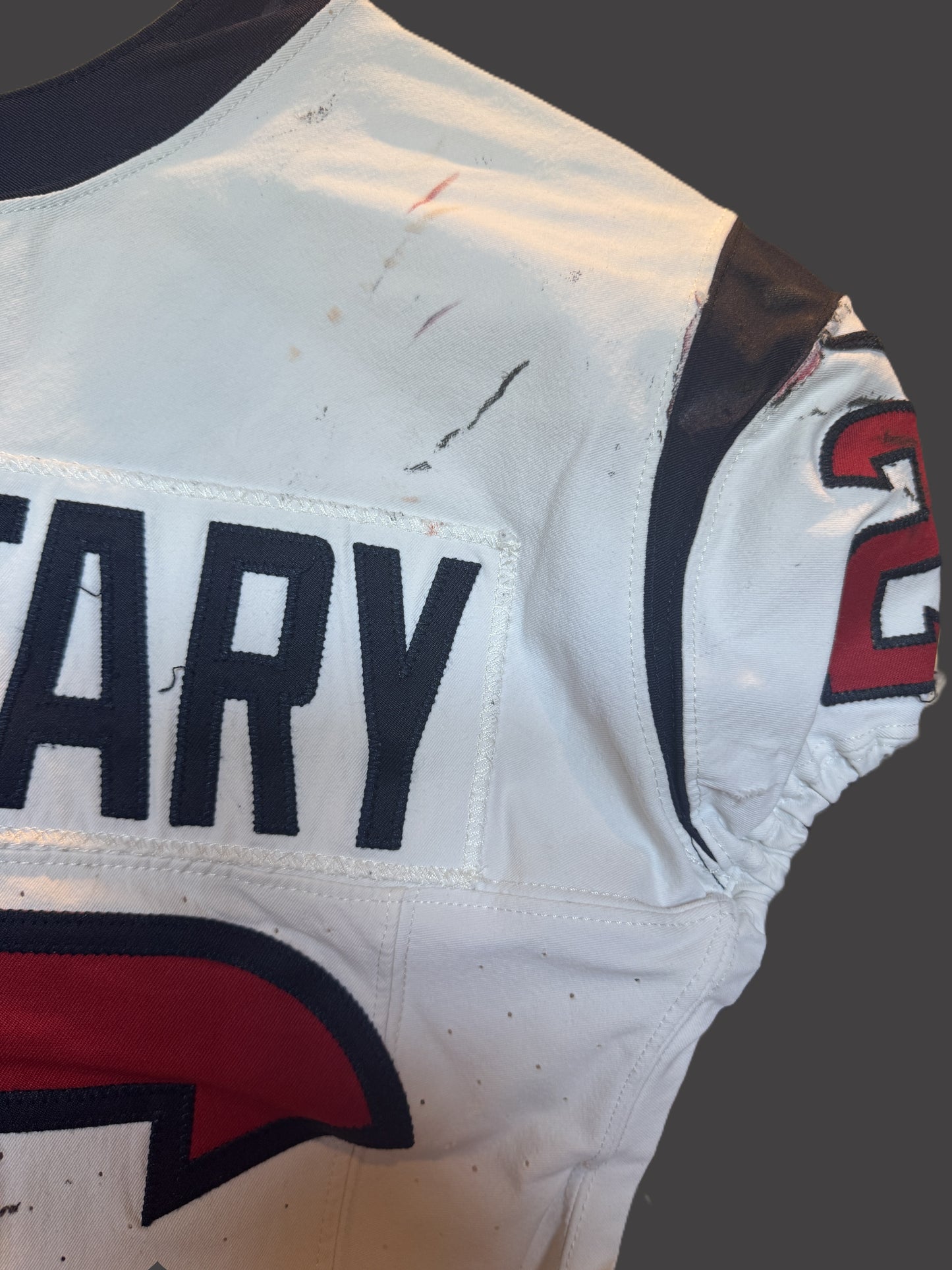 Devin Singletary GAME WORN 💪 11/12/23 & PHOTO MATCHED 📸 Houston Texans Nike NFL Jersey🎽 vs. Cincinnati Bengals – Salute to Service Game