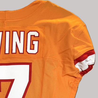 Bucky Irving GAME ISSUED Tampa Bay Buccaneers Nike NFL Creamsicle Jersey Inc.COA