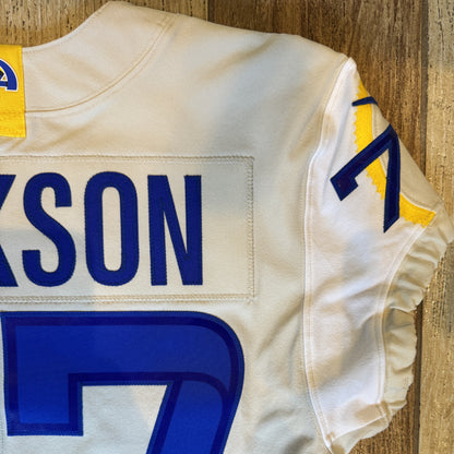 Alaric Jackson GAME ISSUED Los Angeles Rams Nike NFL On Field Jersey Inc. Certificate of Authenticity 📏