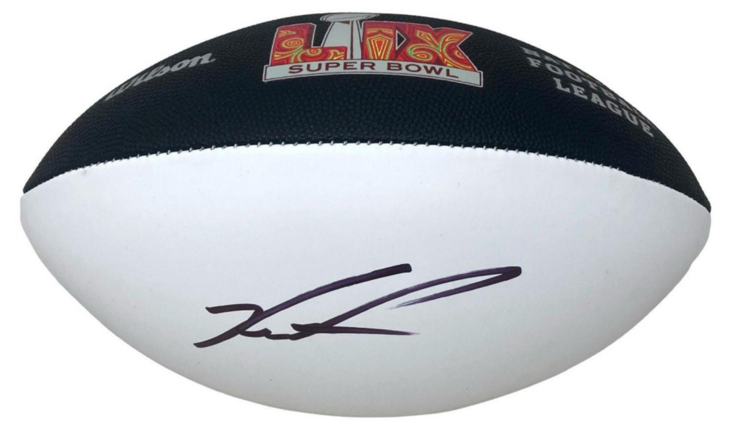 Jalen Carter Signed✍️Philadelphia Eagles🦅Super Bowl LIX Logo NFL Wilson Football