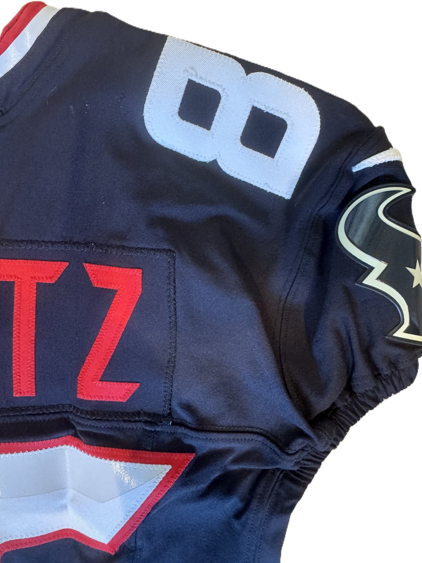 Dalton Schultz GAME WORN 💪 Houston Texans 🐂 Nike NFL Jersey👕 Salute to Service Game Also includes COA 🛡️
