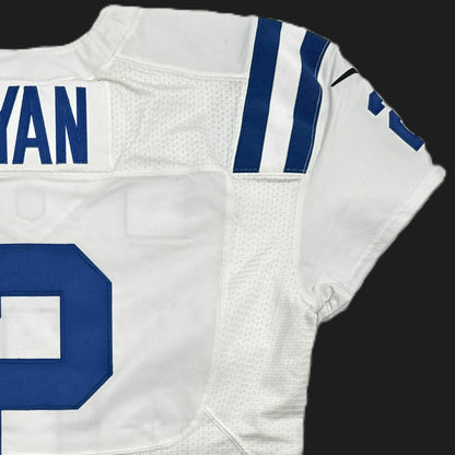 Matt Ryan TEAM / GAME ISSUED 💪 Indianapolis Colts 🐎 Nike NFL Jersey 👕 Inc. COA and Captain's Patch