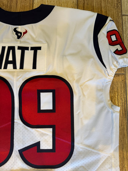 J.J. Watt 💯 GAME ISSUED 💪 Houston Texans On-Field Nike NFL Jersey 👕 Also includes COA 🛡️ & Walter Payton NFL Man of the Year Patch