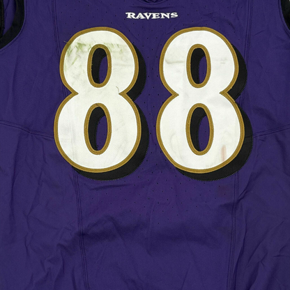 Charlie Kolar GAME-WORN💪10/12/25 On-Field Baltimore Ravens💜Jersey vs.Los Angeles Rams🐏