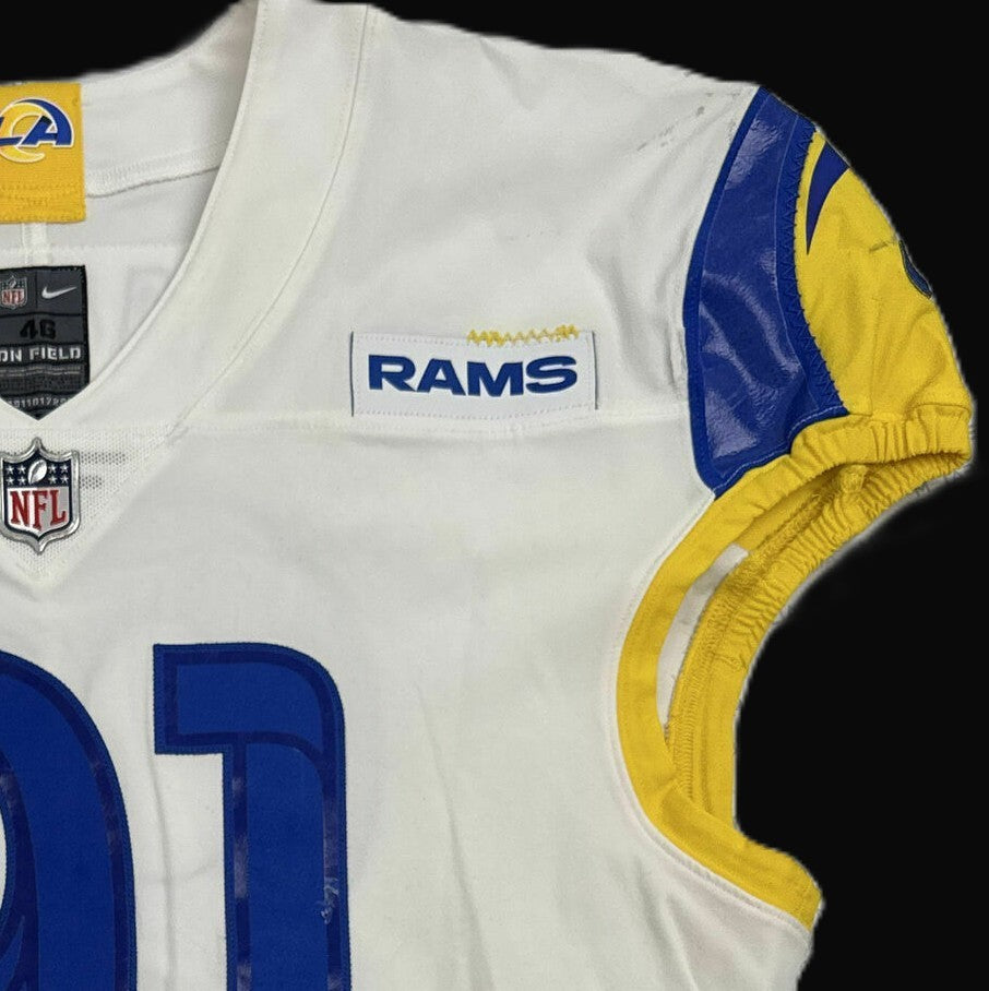 Greg Gaines TEAM ISSUED 💪 Los Angeles Rams Nike NFL On-Field Jersey 👕 Inc. COA 📄