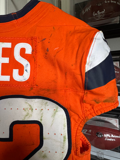 Brandon Jones GAME WORN 10/13/24 Denver Broncos Nike NFL Jersey vs Los Angeles Chargers Inc. COA🛡️