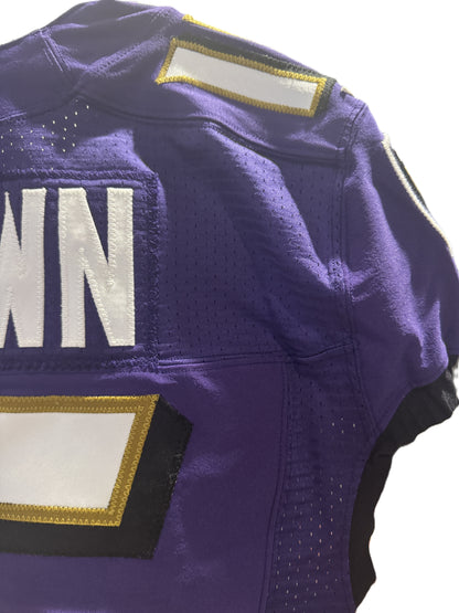 Hollywood Brown GAME-WORN💪Baltimore Ravens💜Nike On-Field NFL Jersey PSA COA