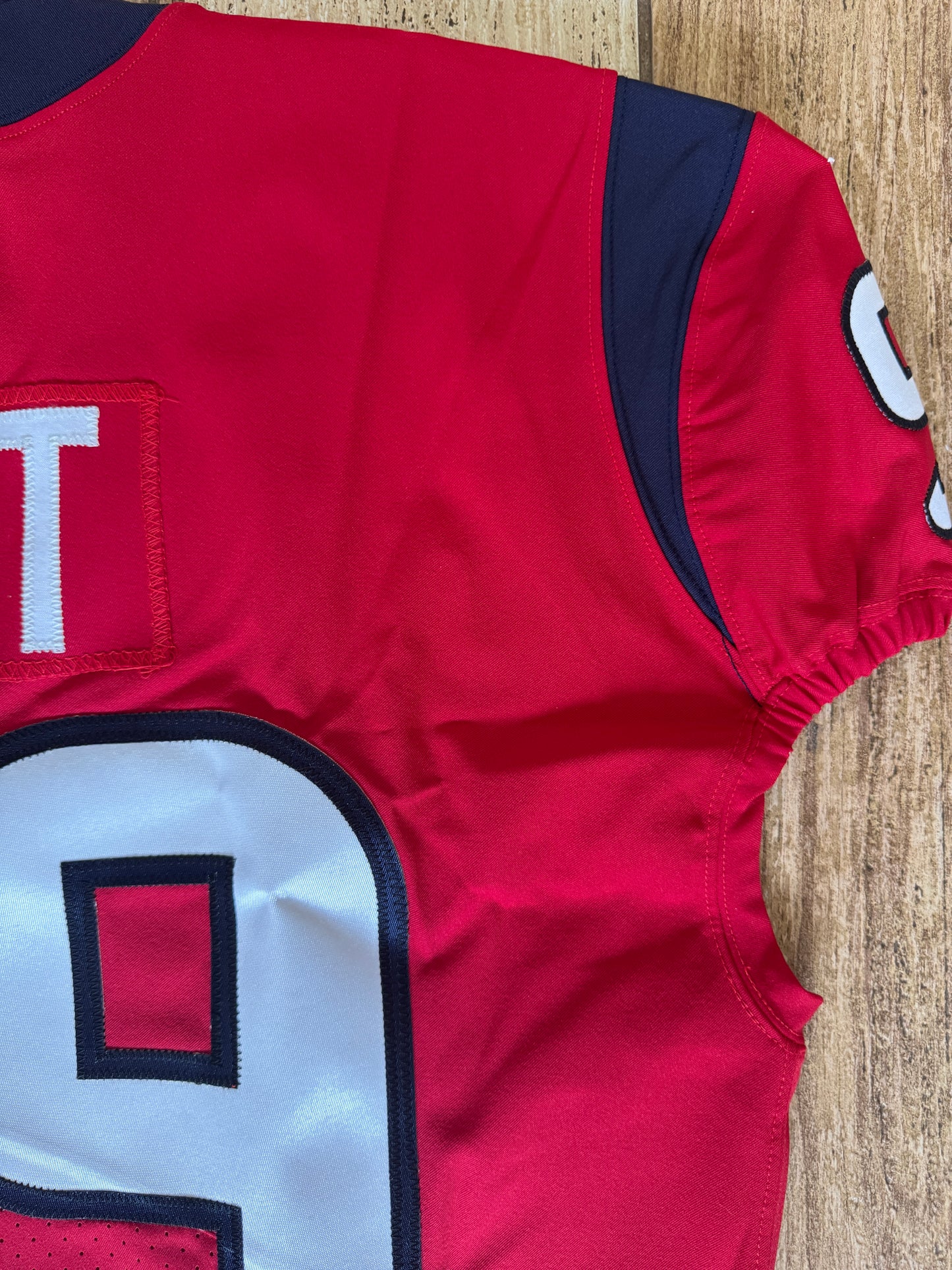 J.J. Watt 💯 TEAM ISSUED 💪 Houston Texans On-Field Nike NFL Jersey 👕 Also includes COA 🛡️ & Walter Payton NFL Man of the Year & Captain Patches