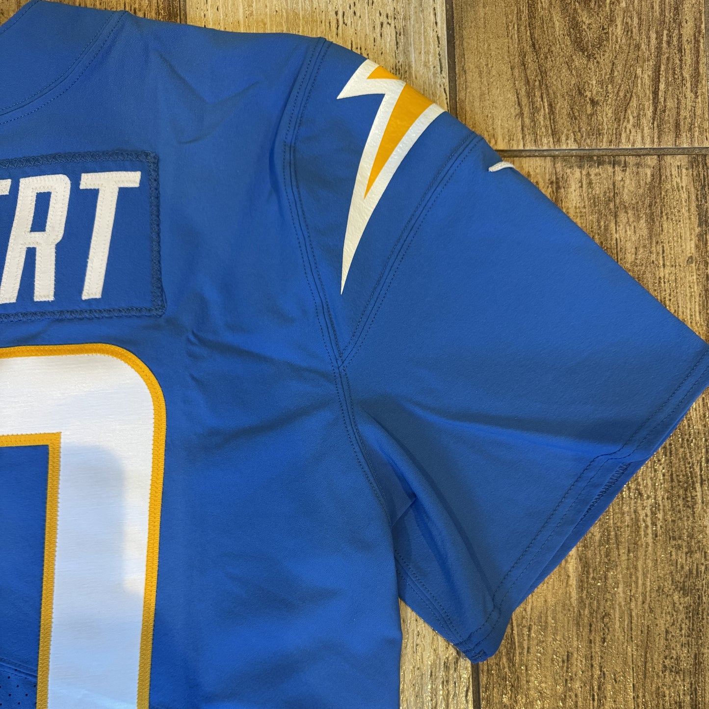 Justin Herbert TEAM ISSUED Los Angeles Chargers NFL Jersey includes sleeves 💯 RARE ⚡ Inc COA 🛡️