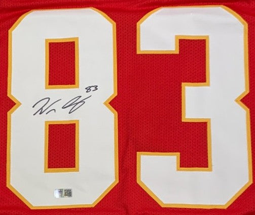 Noah Gray HAND-SIGNED✍️ Kansas City Chiefs RED Jersey🎽 – RARE Beckett Authenticated 🏈🔥