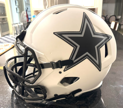 Dak Prescott Signed✍️ Dallas Cowboys Full-Size Authentic On-Field Lunar Eclipse Alternate Speed Helmet (Beckett)